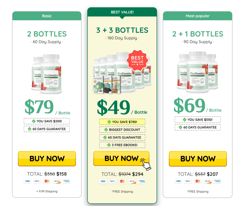 Prodentim Checkout Page